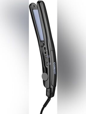 CONAIR Black Hair Straightener with Blue Plates